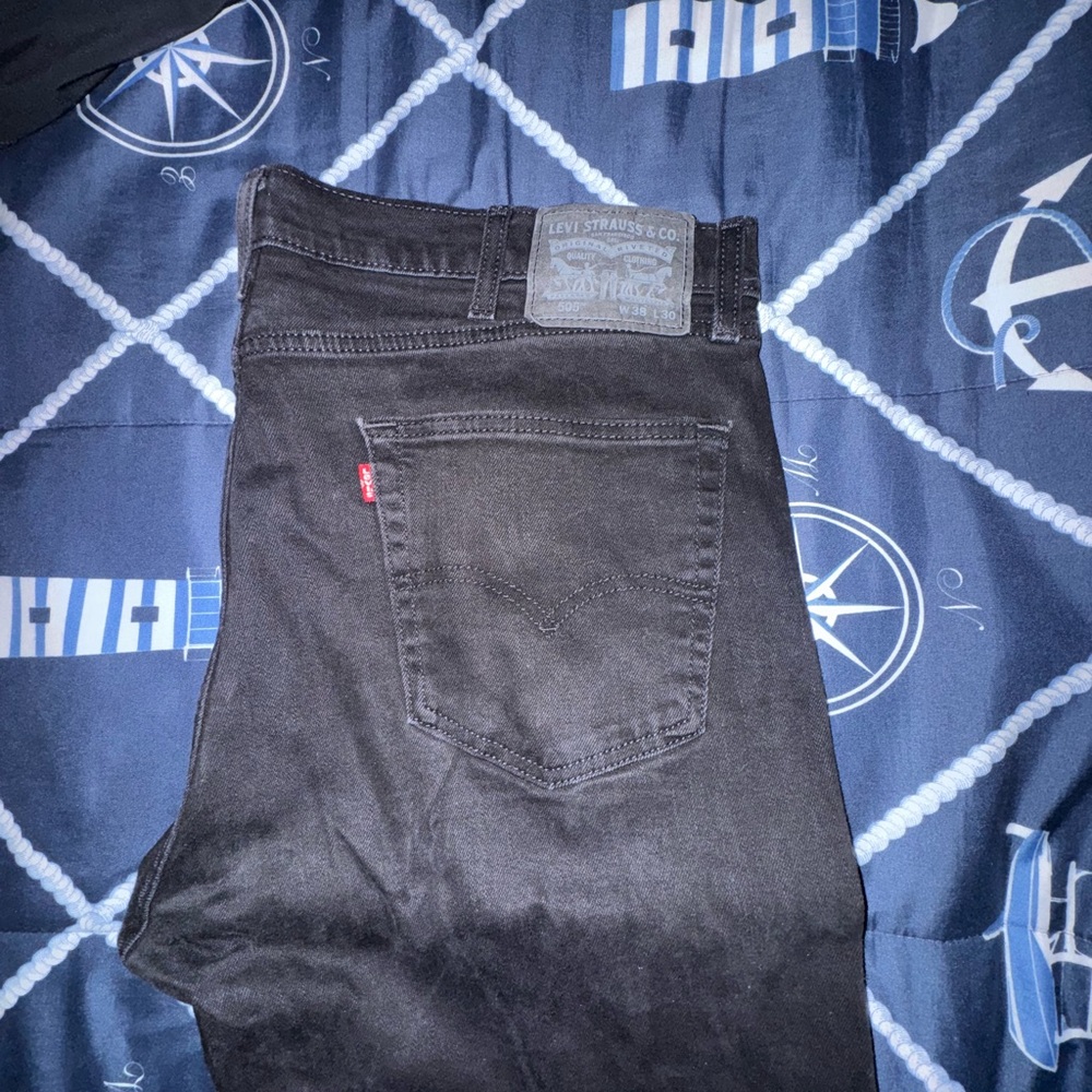 Levi's Black Straight Jeans Modern Fit